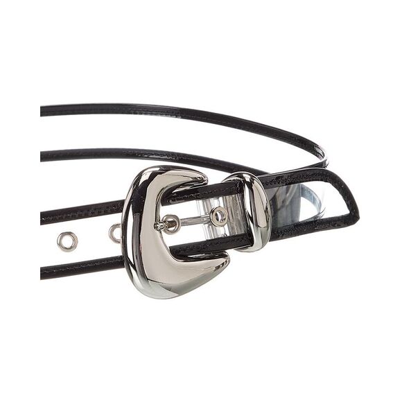Christian Louboutin Bubble Pvc & Leather Belt, Black - Picture 2 of 3